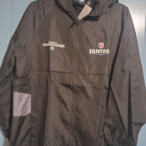 NFL womens fantasy league windbreaker w/hood